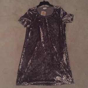 POL Purple Velvet Dress